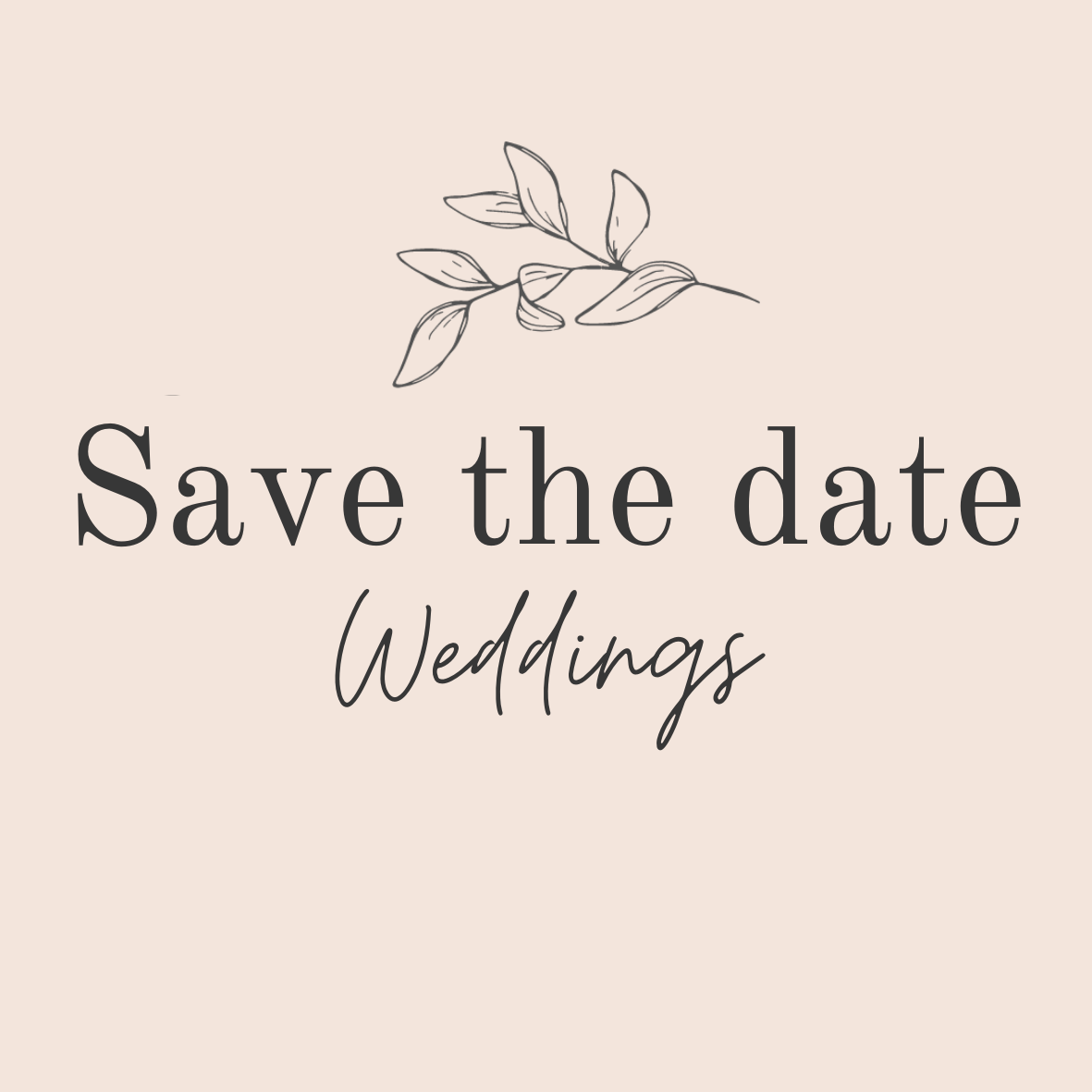 Save the date Weddings